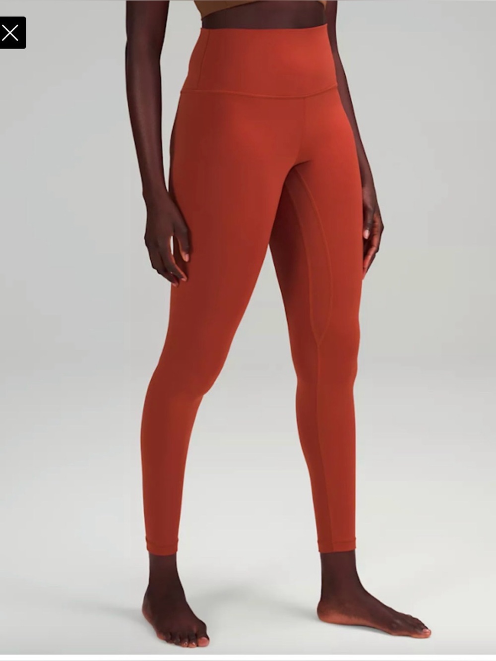(copy) Burnt Orange Lululemon leggings High-Waisted